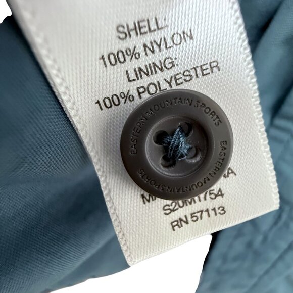 EMS Eastern Mountain Sports Mens Utility Shirt Large Teal Blue Nylon Mesh Hiking - Picture 8 of 11